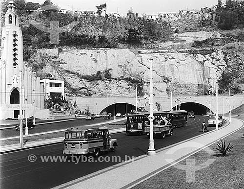  Tunel Novo em 09/09/1953 - Botafogo - Rio de Janeiro - Brasil  - Rio de Janeiro - Rio de Janeiro - Brasil