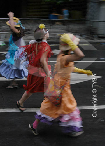  Foliões durante o desfile do Bloco de Carnaval 