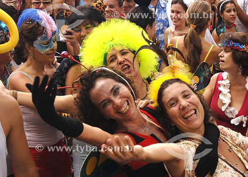  Foliões - Carnaval 2006 - Bloco de rua Boitatá  - Rio de Janeiro - RJ - Brasil -  Fevereiro 2006  - Rio de Janeiro - Rio de Janeiro - Brasil