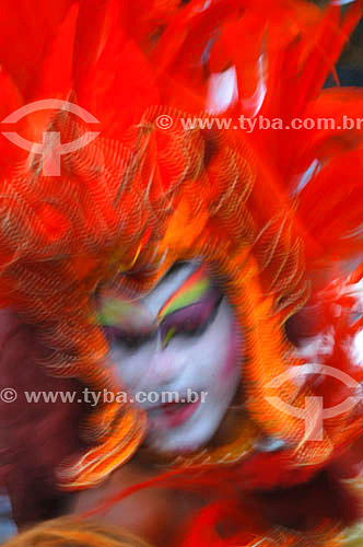  Folião no desfile da Banda de Ipanema - Ipanema - Carnaval 2005 - Rio de Janeiro - RJ - Brasil  - Rio de Janeiro - Rio de Janeiro - Brasil