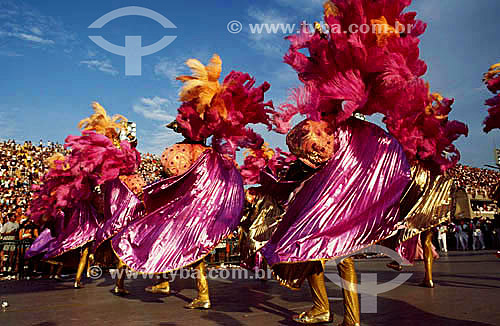  Desfile da Mangueira no carnaval de 1996 - Rio de Janeiro - RJ - Brasil  - Rio de Janeiro - Rio de Janeiro - Brasil