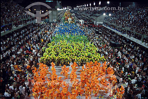  Carnaval 1999 - Desfile de carnaval na Marquês de Sapucaí - Sambódromo - Rio de Janeiro - RJ - Brasil  - Rio de Janeiro - Rio de Janeiro - Brasil