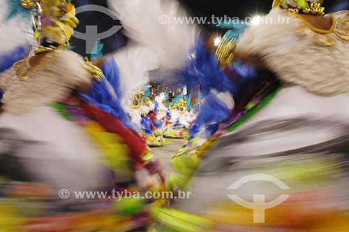  Baianas em desfile da escola de samba Unidos da Tijuca no Carnaval 2006 na Marquês de Sapucaí - Sambódromo - Rio de Janeiro - RJ - Brasil  - Rio de Janeiro - Rio de Janeiro - Brasil