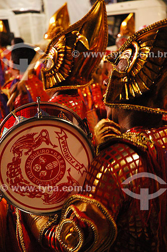  Integrante da Escola de Samba Salgueiro no desfile de 2005 no sambódromo - Rio de Janeiro - RJ - Brasil  - Rio de Janeiro - Rio de Janeiro - Brasil