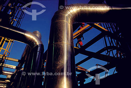  Trabalhador em plataforma de produção de petróleo - Brasil 