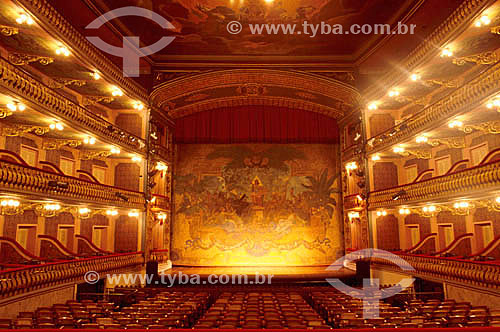  Interior do Teatro da Paz  - Belém - PA - Brasil

  O teatro é PAtrimônio Histórico Nacional desde 21-06-1963.  - Belém - Pará - Brasil