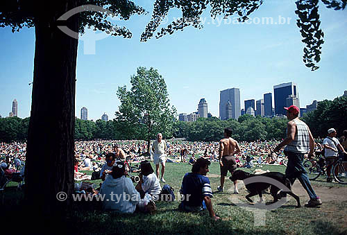  Lazer - Pessoas se divertindo no Central Park - Nova York - NY - Estados Unidos 