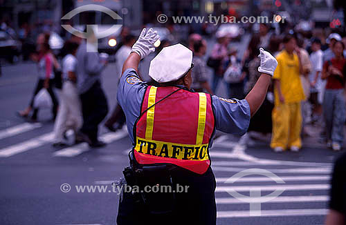  Guarda de trânsito - Nova York - NY - Estados Unidos - 2000 