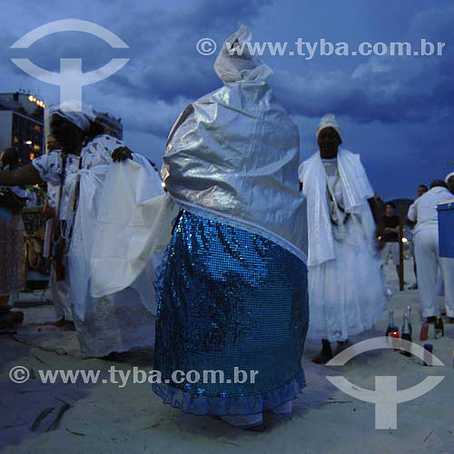  Comemoração do Ano Novo - Ritual de Umbanda - Religião Afro Brasileira - Copacabana - Rio de Janeiro - RJ - Brasil - 2005  - Rio de Janeiro - Rio de Janeiro - Brasil