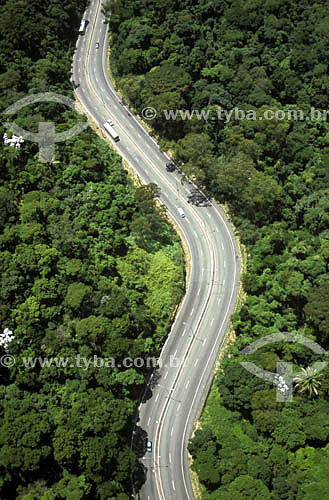  Vista aérea da estrada Grajaú-Jacarepaguá - Mata Atlântica - Rio de Janeiro - RJ - Brasil  - Rio de Janeiro - Rio de Janeiro - Brasil