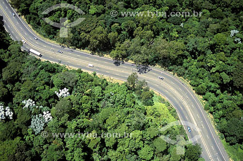  Vista aérea da estrada Grajaú-Jacarepaguá - Mata Atlântica - Rio de Janeiro - RJ - Brasil  - Rio de Janeiro - Rio de Janeiro - Brasil