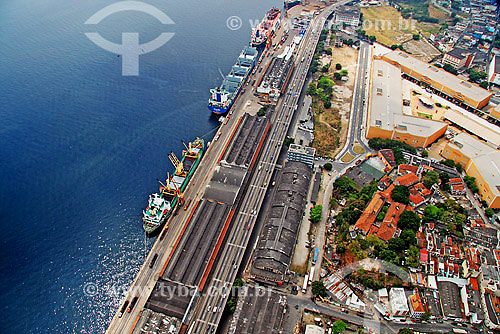  Vista aérea do Porto do Rio de Janeiro - RJ - Brasil - Setembro de 2007  - Rio de Janeiro - Rio de Janeiro - Brasil