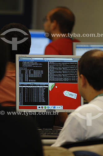  Sala de aula informatizada - Computador - Rio de Janeiro - RJ - Brazil - Fevereiro de 2007  - Rio de Janeiro - Rio de Janeiro - Brasil