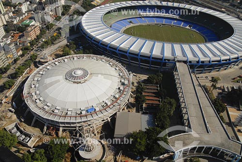  Assunto: Vista aérea do estádio do Maracanã
Local: Rio de Janeiro - RJ
Data: 06/05/2006 