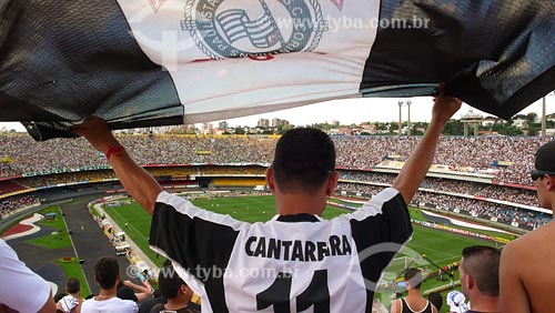  Assunto: Torcida do Corinthians no Estádio Morumbi / Local: São Paulo - SP / Data: 03/2008 