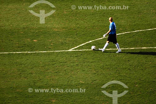  Assunto: Goleiro em jogo no estádio Morumbi / Local: São Paulo - SP / Data: 03/2008 