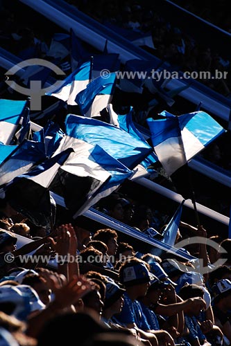  Assunto: Torcida do Grêmio FC no estádio Olimpico Monumental / Local: Porto Alegre - RS / Data: 04/2008 