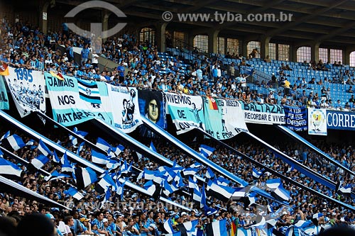  Assunto: Torcida do Grêmio FC no estádio Olimpico Monumental / Local: Porto Alegre - RS / Data: 04/2008 