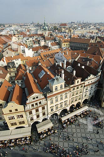  Assunto: Praça da Cidade Velha de Praga e Igreja Nossa Senhora Diante de Týn / Local: Praga - República Tcheca / Data: 24 de Abril de 2007 