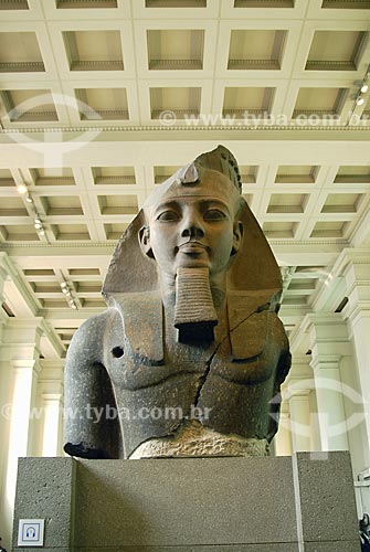  Assunto: Museu Britânico (British Museum) - Busto de Ramsés II - Esculturas do  Egito / Local: Londres - Inglaterra / Data: 26 de Abril de 2007 