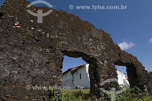  Assunto: Ruinas de uma igreja jesuita do seculo XVII em Joanes, cidade da Ilha de Marajó / Local: Pará (PA) / Data: 22 de Julho de 2008 