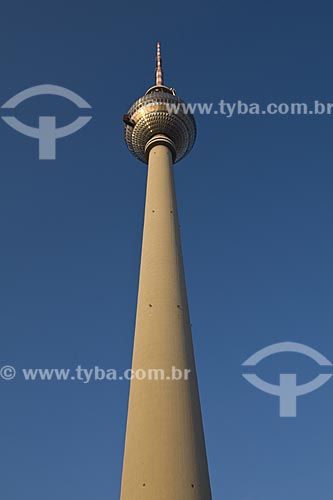  Assunto: Vista da torre de televisao de Alexanderplatz, lugar turistico e icone da cidade de Berlim / Local: Berlim - Alemanha / Data: 27 de Setembro de 2008 