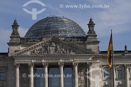  Assunto: Vista externa do prédio do Reichstag em Berlim / Local: Berlim - Alemanha / Data: 27 de Setembro de 2008 