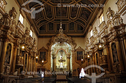  Assunto: Interior da Igreja Ordem Terceira de São Francisco (1702). Estilo: Variado, lembra o barroco plateresco da américa espanhola / Local: Salvador (BA) / Data: 18 de Julho de 2008 