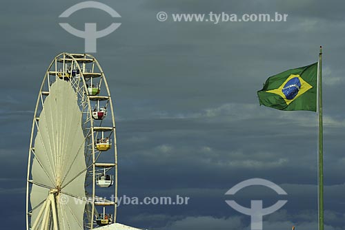  Assunto: Roda Gigante no Forte de Copacabana - Evento Roda Rio 2016 / 
Local: Copacabana - Rio de Janeiro - RJ - Brasil / 
Data: Janeiro de 2009 