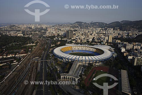  Assunto: Vista aérea do Estádio do Maracanã / 
Local: Rio de Janeiro - RJ - Brasil / 
Data: Novembro de 2008 
