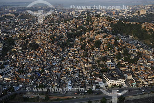  Assunto: Vista aérea da Favela da Mangueira / 
Local: Rio de Janeiro - RJ - Brasil / 
Data: Novembro de 2008 