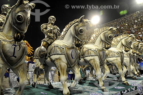  Assunto: Carnaval - Desfile da Escola de Samba Portela / Local: Sambódromo - Rio de Janeiro - RJ - Brasil / Data: 24/02/2009 