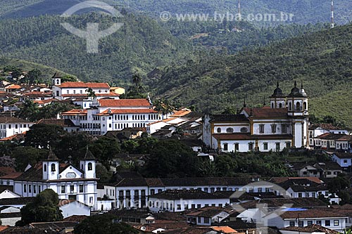  Assunto: Vista de Mariana com destaque para a Igreja de São Francisco à direita / Local: Minas Gerais - Brasil / Data: 19/04/2009 