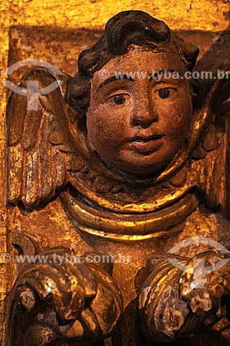 Assunto: Detalhe de esculturas em estilo colonial barroco mineiro na Igreja Nossa Senhora do Pilar / Local: Ouro Preto - Minas Gerais (MG) - Brasil / Data: 21/04/2009 