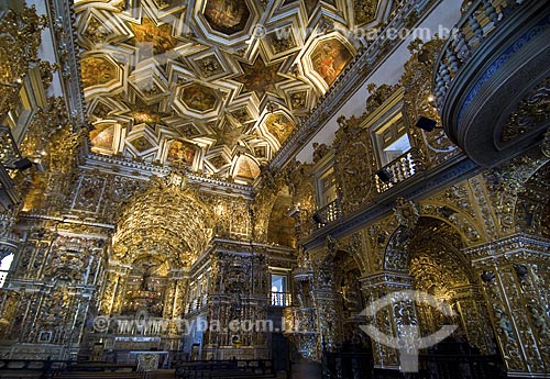  Assunto: Interior da Igreja de São Francisco / 
Local: Salvador - Bahia (BA) - Brasil / 
Data: Fevereiro de 2006 