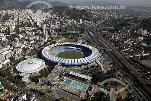  Assunto: Vista aérea do Maracanã - Estádio / Local: Rio de Janeiro - RJ - Brasil / Data: 06/2008 