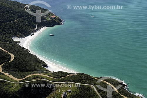  Assunto: Vista aérea do Pontal do Atalaia / Local: Arraial do Cabo - RJ - Brasil / Data: 06/2008 