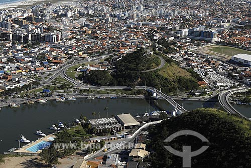  Assunto: Vista aérea do Canal do Itajuru / Local: Cabo Frio - RJ - Brasil / Data: 06/2008 