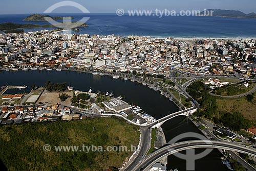  Assunto: Vista aérea do Canal do Itajuru / Local: Cabo Frio - RJ - Brasil / Data: 06/2008 