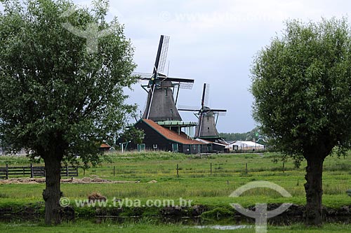  Assunto: Moinhos em Zaanse Schans, próximo à Amsterdam / Local: Amsterdam - Holanda /  Data: Maio 2009 
