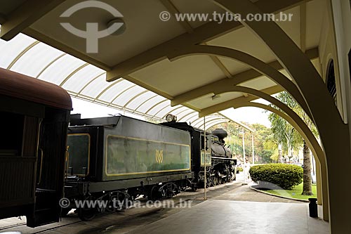  Assunto: Locomotiva histórica conhecida como Maria Fumaça no Museu Ferroviário /
Local: Vila Velha - ES /
Data: Março de 2008 