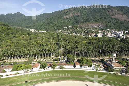  Assunto: Vista aérea do Jardim Botânico do Rio de Janeiro (Instituto de Pesquisas Jardim Botânico do Rio de Janeiro) / Local: Rio de Janeiro - RJ - Brasil / Data: Dezembro de 2006 