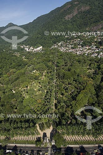  Assunto: Vista aérea do Jardim Botânico do Rio de Janeiro (Instituto de Pesquisas Jardim Botânico do Rio de Janeiro) / Local: Rio de Janeiro - RJ - Brasil / Data: Dezembro de 2006 