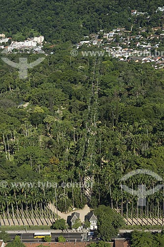  Assunto: Vista aérea do Jardim Botânico do Rio de Janeiro (Instituto de Pesquisas Jardim Botânico do Rio de Janeiro) / Local: Rio de Janeiro - RJ - Brasil / Data: Dezembro de 2006 