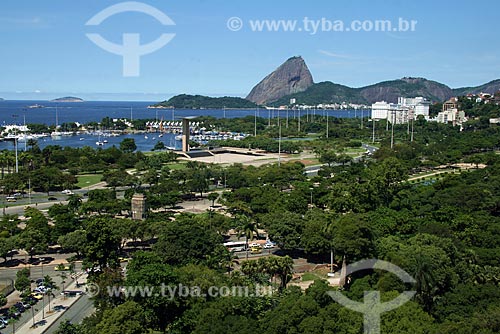  Assunto: Vista do Aterro do Flamengo com Pão de Açúcar ao fundo / Local: Rio de Janeiro - RJ - Brasil / Data: Março de 2009 