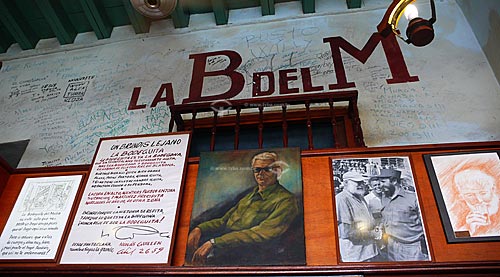  Assunto:  La Bodeguita del Medio, bar - restaurante preferido pelo escritor americano Ernest Heminguay para tomar a bebida típica cubana 