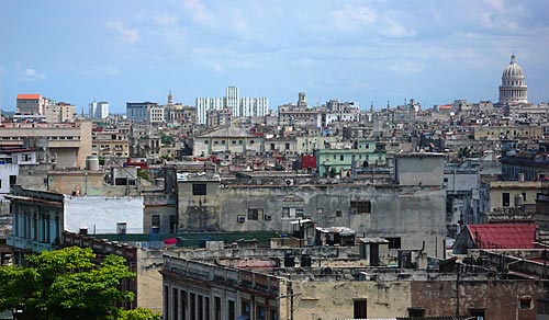  Assunto: Vista dos telhados do centro de Havana / Local: Cuba / Date: outubro 2009 