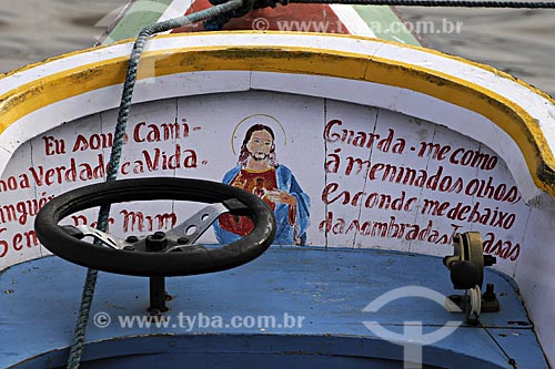  Assunto: Barcos usados para transporte de passageiros e comércio da Feira de Abaetetuba as margens do Rio Maratauira / Local: Abaetetuba - Pará - Brasil / Data: 04-04-2009 