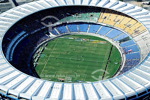  Assunto: Vista aérea do Maracanã durante Jogo - Vasco x Bahia / Local: Maracanã - Rio de Janeiro - RJ - Brasil / Data: Outubro de 2009 