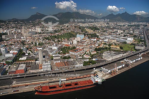  Assunto: Vista aérea do Porto do Rio de Janeiro / Local: Rio de Janeiro - RJ - Brasil / Data: Março de 2005 